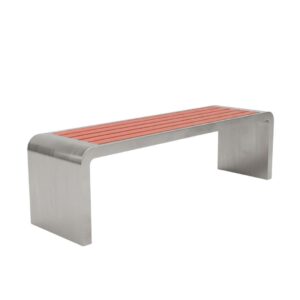 Banco Alba sin respaldo Acero inoxidable